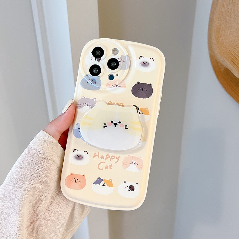 Yellow iPhone Cat Phone Case