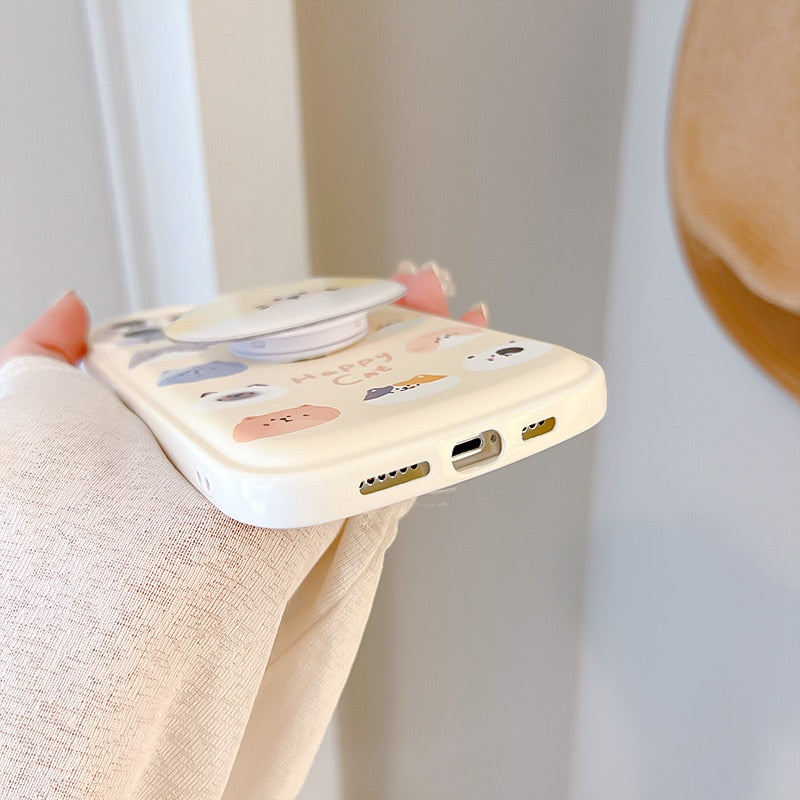 Yellow iPhone Cat Phone Case