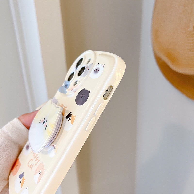 Yellow iPhone Cat Phone Case