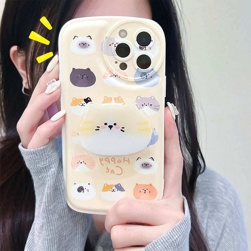 Yellow iPhone Cat Phone Case