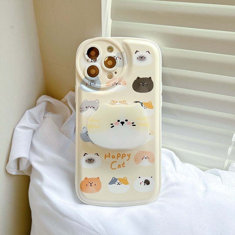 Yellow iPhone Cat Phone Case