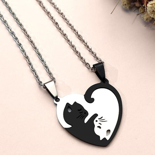 Yin Yang Cat Necklace